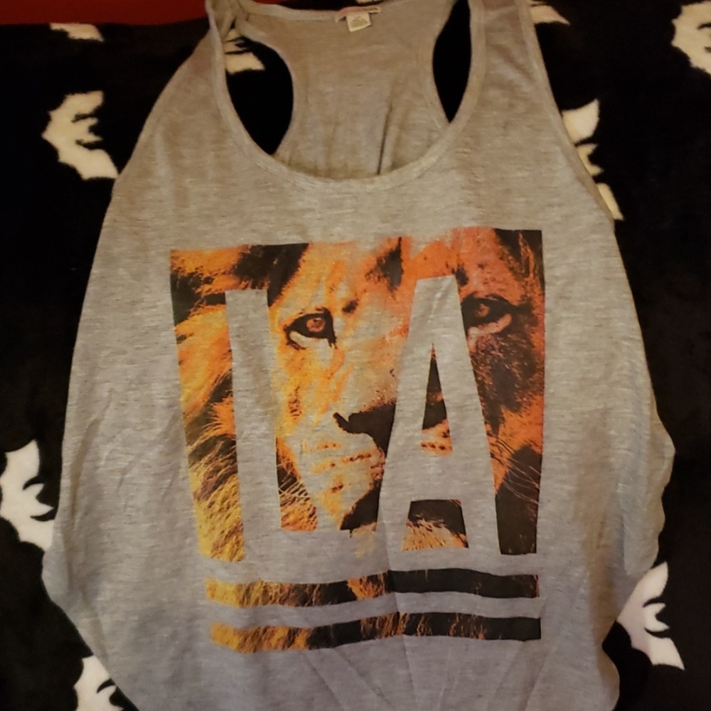 Guess racer back tank top